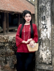 Bộ lam gấm 1 nút cài