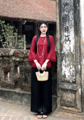 Bộ lam gấm 1 nút cài