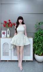 Đầm cổ yếm sát nách ls 43260