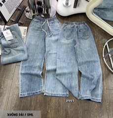 J45 suông dài túi sau thêu hoa và chữ miu min 2993