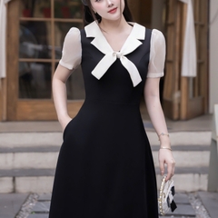 Đầm thanh lịch thiết kế đi làm đi tiệc lịch sự kín đáo cao cấp sang trọng