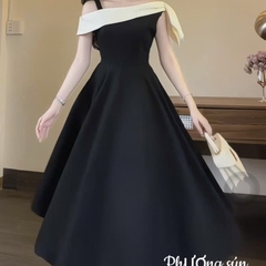 Đầm thiết kế lệch vai dáng dài