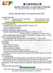 Trường UCT – Đại học Công Nghệ TP. Đài Bắc