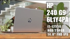 Máy tính xách tay (NB) HP 240 G9 6L1Y4PA	i7-1255U/8GD4/256GSSD/14.0FHD/WLac/BT5/3C41WHr/W11SL/BẠC