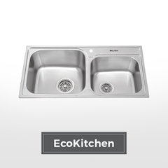 Chậu rửa chén 2 hố inox MS1011NEW