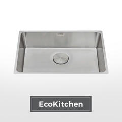 Chậu rửa chén 1 hố inox 304 kích thước 74cm – lắp âm hoặc dương EcoKitchen