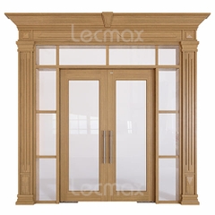 Cửa Thép Vân Gỗ Thủy Lực LM601