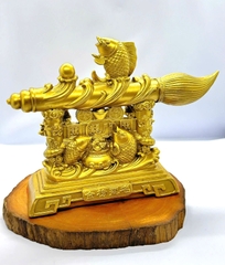 Kệ & Bút Văn Xương Bằng Đồng - Tăng Cường Trí Tuệ, Khai Mở Công Danh