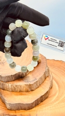 Vòng cẩm thạch A hạt bầu 10mm - kèm kiểm định