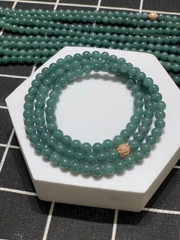 Chuỗi lam ngọc (Ngọc Hòa Điền) 6.8mm