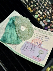 Chuỗi tràng Ngọc Thiên Sơn 8mm / 108 hạt mix charm ngọc - Kèm Kiểm định