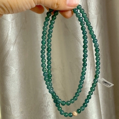 Chuỗi Lam Ngọc Jade A đẹp size 5.7-6mm / 108 hạt