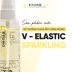 Xịt dưỡng cấp ẩm Kyunglab V-Elastic Sparkling hỗ trợ chống lão hoá, cho da căng mịn, trẻ hoá, Phục hồi hàng rào bảo vệ da