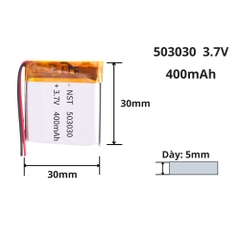 Pin sạc Lipo 3.7V 400mAh 503030