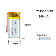 Pin sạc Lipo 3.7V 280mAh 701530