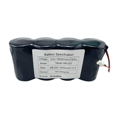 TEKCELL 4*SB-D02, Khối 4 pin 3.6V 76Ah