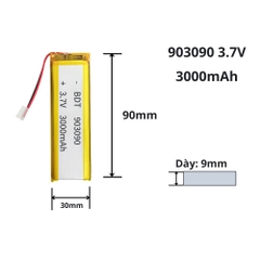 Pin sạc Lipo 3.7V 3000mAh 903090