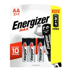 Pin kiềm AA ENERGIZER MAX E91 BP2+1 AA2+1 (VỈ 3 VIÊN)