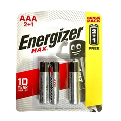 Pin kiềm AAA ENERGIZER MAX E92 BP2+1 AAA2+1 (VỈ 3 VIÊN)