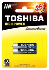 Pin kiềm AAA Toshiba Alkaline LR03GCP-2B (vỉ 2 viên)