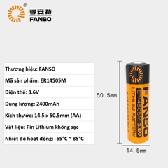 Fanso ER14505M, Pin nuôi nguồn 3.6V 2200mAh