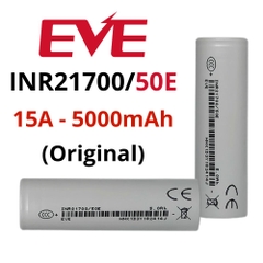 Pin sạc 21700 EVE INR21700/50E 5000mAh 3C 15A 3.65V