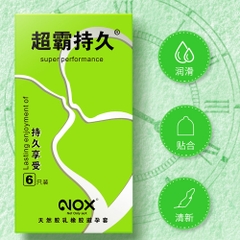 Bao cao su Nox Super Performance kéo dài thời gian hộp 6 cái