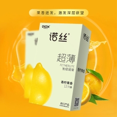 Bao cao su Nox Fruity Lime hương chanh hộp 12 cái