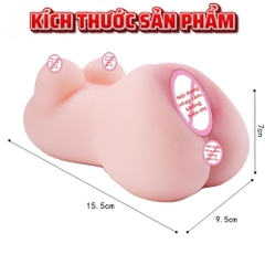 Âm đạo giả nguyên khối Real Model 5D Bụng Nhỏ 600g