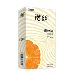 Bao cao su Nox Fruity Orange hương cam hộp 12 cái