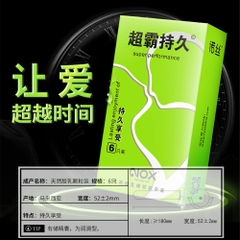 Bao cao su Nox Super Performance kéo dài thời gian hộp 6 cái