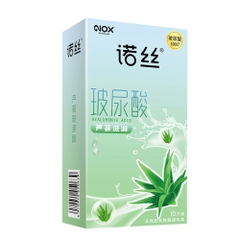 Bao cao su Nox HA Aloe Vera nha đam dưỡng ẩm hộp 10 cái