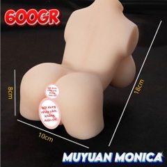 Âm đạo giả nguyên khối Muyuan Monica 600g