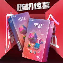 Bao cao su Nox Magic Box mix mỏng gân nhám hộp 12 cái
