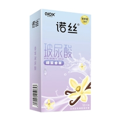 Bao cao su Nox HA Vanilla siêu mỏng nhiều gel hộp 10 cái