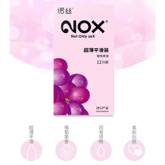 Bao cao su Nox Fruity Grape hương nho hộp 12 cái