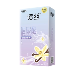 Bao cao su Nox HA Vanilla siêu mỏng nhiều gel hộp 10 cái