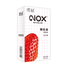 Bao cao su Nox Fruity Strawberry hương dâu tây hộp 12 cái
