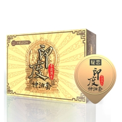 Bao cao su Meleon Indian God Oil nhiều gel trơn mượt hộp 10 cái