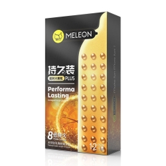 Bao cao su Meleon Performa Lasting Plus 8 Times hộp 12 chiếc