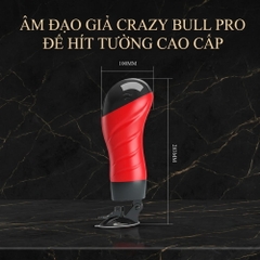 Âm đạo giả hít tường đa năng Baile Crazy Bull Pro