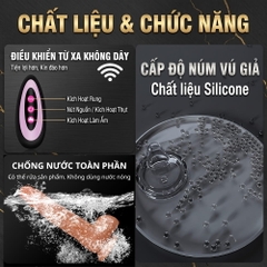 Dương vật giả hít tường đa năng Muha Man Root remote
