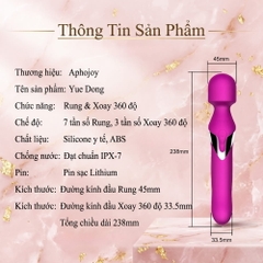 Chày rung hai đầu đa năng Aphojoy Yue Dong