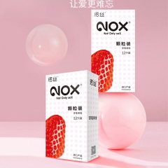Bao cao su Nox Fruity Strawberry hương dâu tây hộp 12 cái