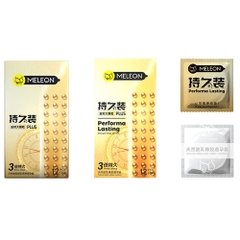 Bao cao su Meleon Performa Lasting Plus 3 Times hộp 12 cái