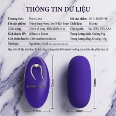Trứng rung Pretty Love Willie-Youth Remote