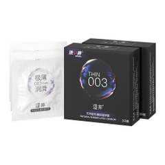 Bao cao su Drywell Ultra Thin 003 siêu mỏng hộp 3 cái