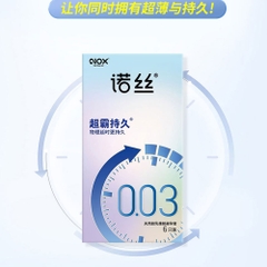Bao cao su Nox 003 Speed Master Lasting kéo dài quan hệ hộp 6 cái