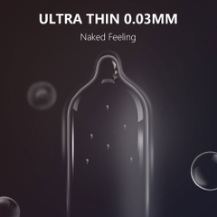 Bao cao su Drywell Ultra Thin 003 siêu mỏng hộp 3 cái