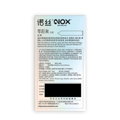 Bao cao su Nox 003 Zero Distance Platinum siêu mỏng hộp 8 cái